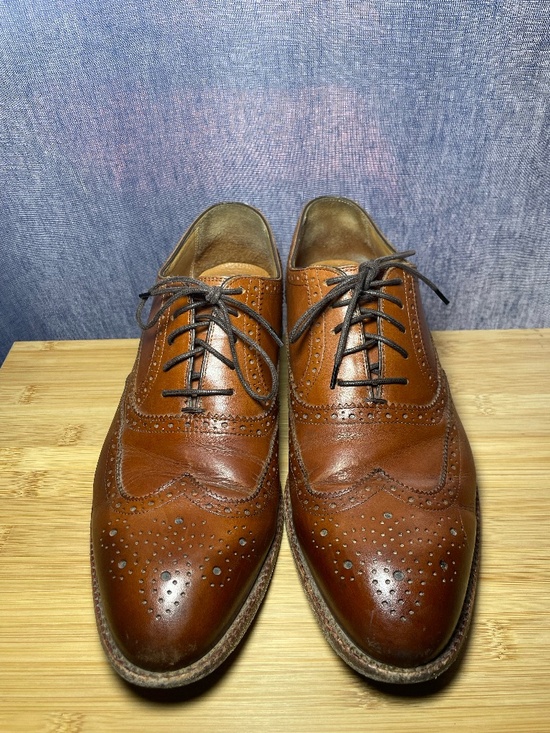 Beckett Simonon Men\'s Yates Oxford Wingtip Lace Up Leather Dress Shoes Brown 10 main image 9